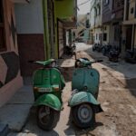 2 2-stroke scooters in one frame